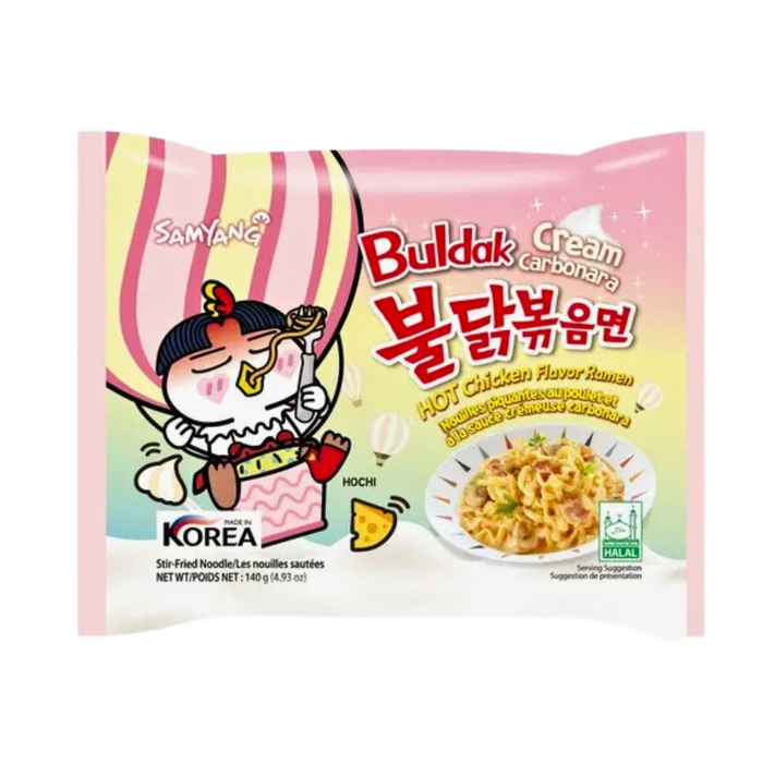 Samyang Cream Carbonara Hot Chicken Ramen Noodles - 140g
