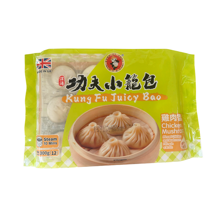 Kung Fu Juicy Bao - Chicken & Mushroom - 300g [FROZEN]