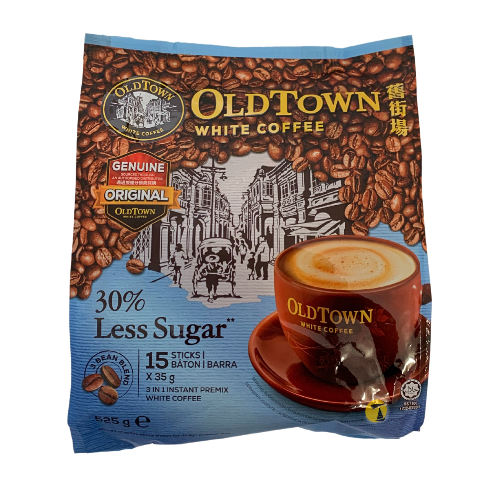 OldTown 3 in 1 White Coffee - Less Sugar - 15 x 35g Sticks — Tradewinds ...