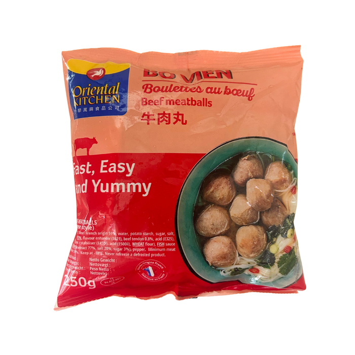 Oriental Kitchen Chinese Style Beef Meatballs - 250g [FROZEN]