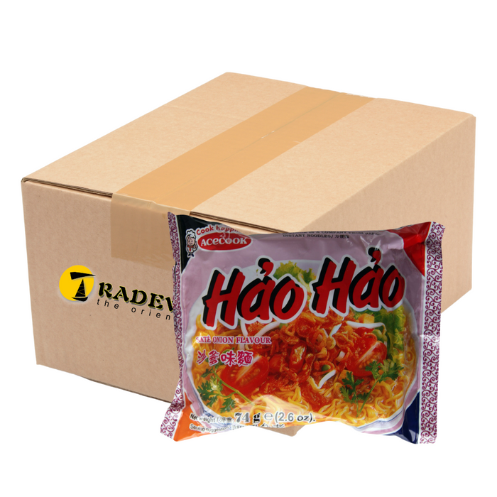 Acecook Hao Hao Instant Noodles Sate Onion Flavour - 30 x 74g