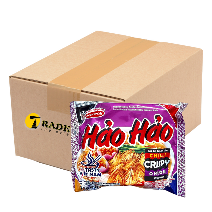 Acecook Hao Hao Chill Crispy Onion Flavour Instant Noodles - 30x75g