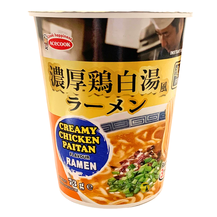 Acecook Ippin Creamy Chicken Paitan Ramen Flavour Instant Cup Noodle - 73g
