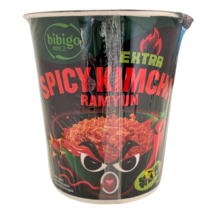 Bibigo Kimchi Ramyun Extra Spicy Stir-Fried Cup Noodles - 98g
