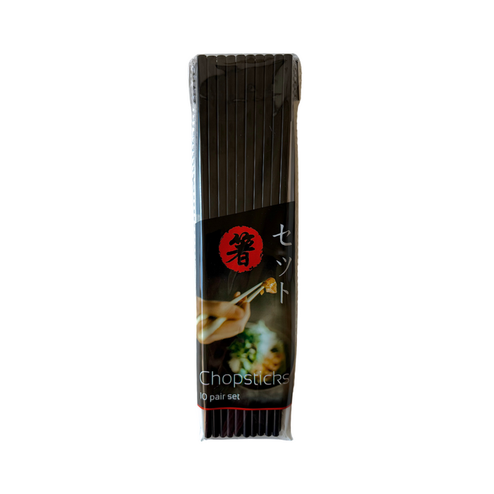 Black Melamine Chopsticks - 10 Pairs
