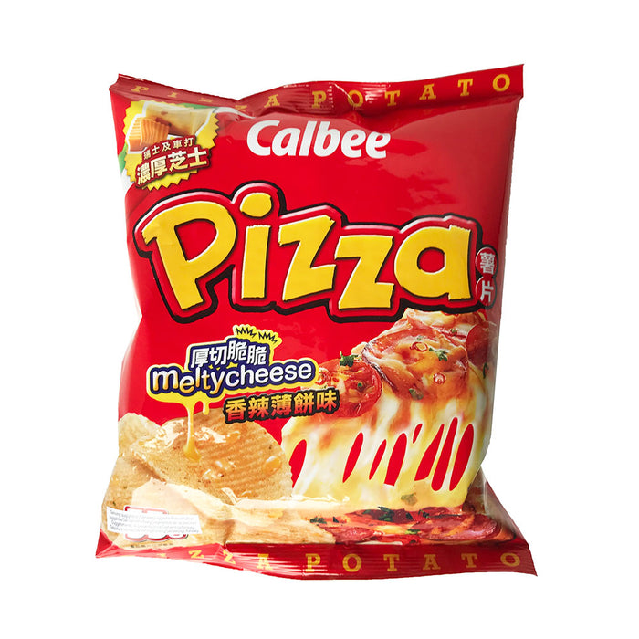 Calbee Potato Crisps Spicy Pizza Flavour - 55g