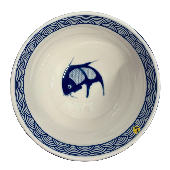 Cameo China Koi Fish Design Rice Bowl - 11cm