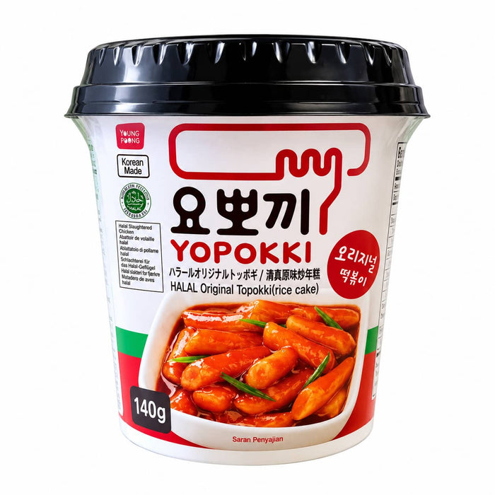 Young Poong Yopokki Rice Cake Original - 140g BB: 15/10/2026