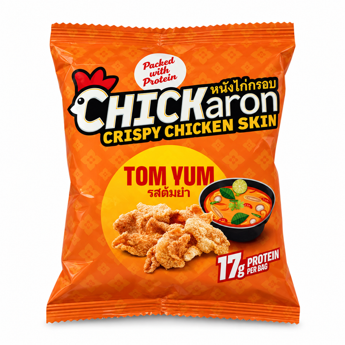 Chickaron Crispy Chicken Skin Tom Yum - 40g