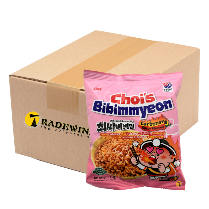 Choi's Bibimmyeon Instant Noodles - Carbonara Spicy Flavour - 20x131g