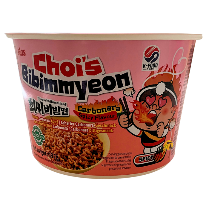 Choi's Bibimmyeon Noodle Bowl - Carbonara Spicy Flavour - 127g