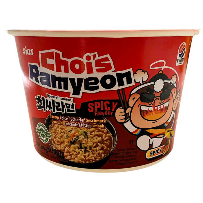 Choi's Ramyeon Noodle Bowl - Spicy Flavour - 107g