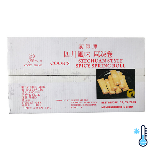 Cook's Szechuan Style Spicy Spring Roll - 60x15g [FROZEN]