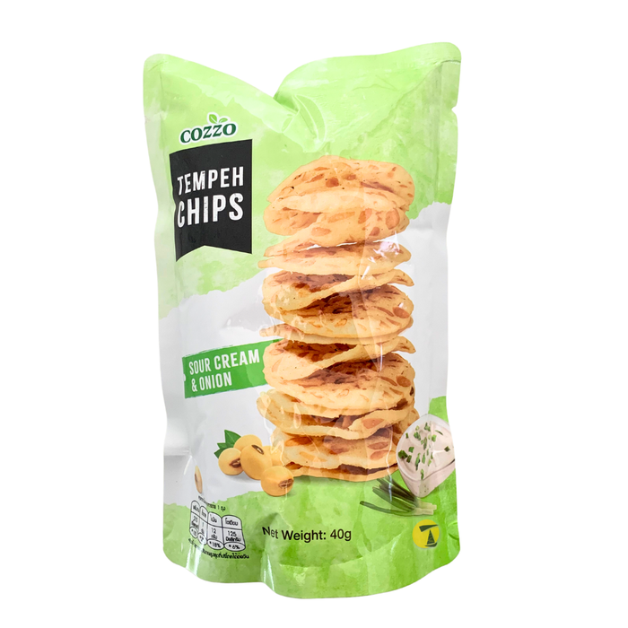 Cozzo Tempeh Chips Sour Cream & Onion Flavour - 40g
