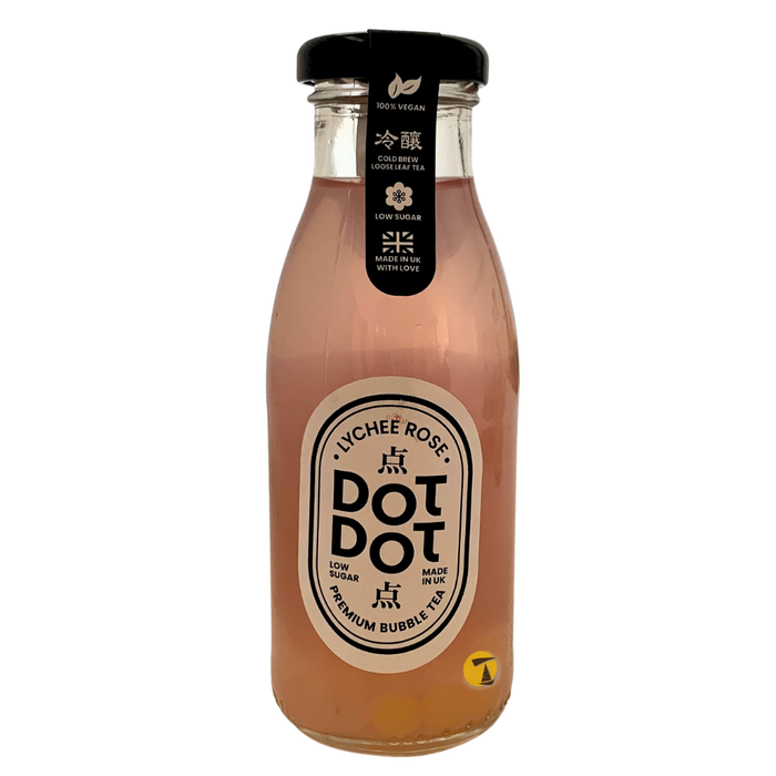 Dot Dot Lychee Rose Bubble Tea - 250ml