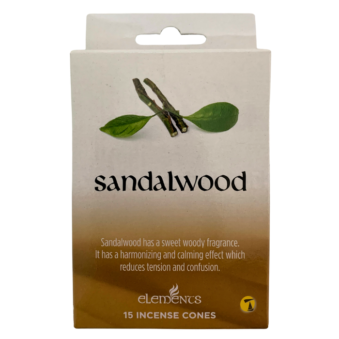 Elements Sandalwood Incense Cones