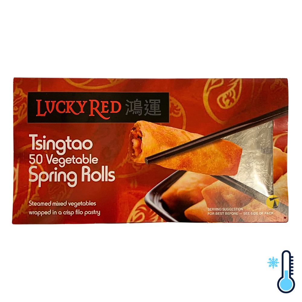 Lucky Red Tsingtao Vegetable Spring Rolls 750g Frozen — Tradewinds Oriental Shop 