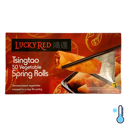 Lucky Red Tsingtao Vegetable Spring Rolls - 750g [FROZEN]