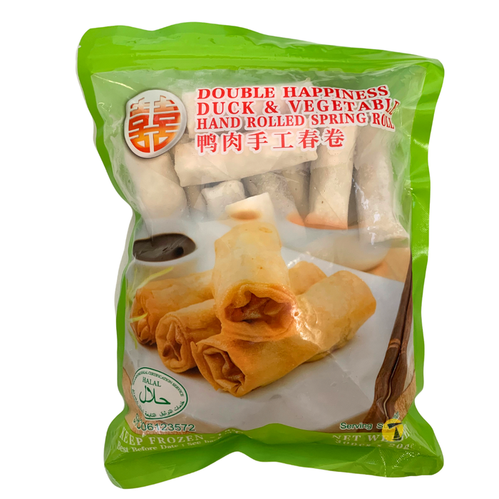 Double Happiness Duck & Vegetable Spring Roll (30 pcs) - 600g [FROZEN]