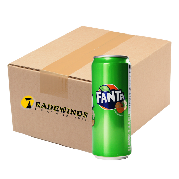 Fanta Green Soda Flavour - 24 x 325ml Cans