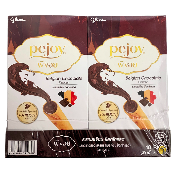 Glico Pejoy Sticks Belgian Chocolate Flavour - 10x39g