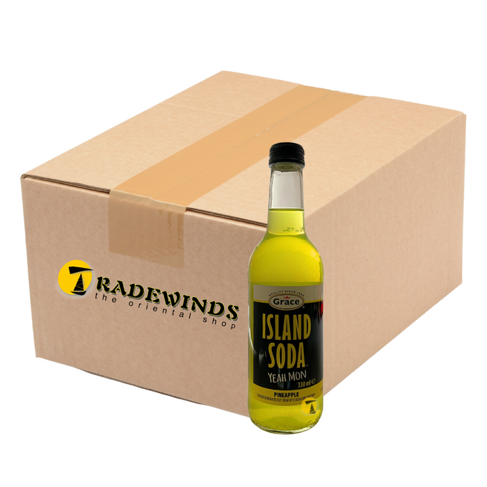 Grace Island Soda - Pineapple - 12x330ml