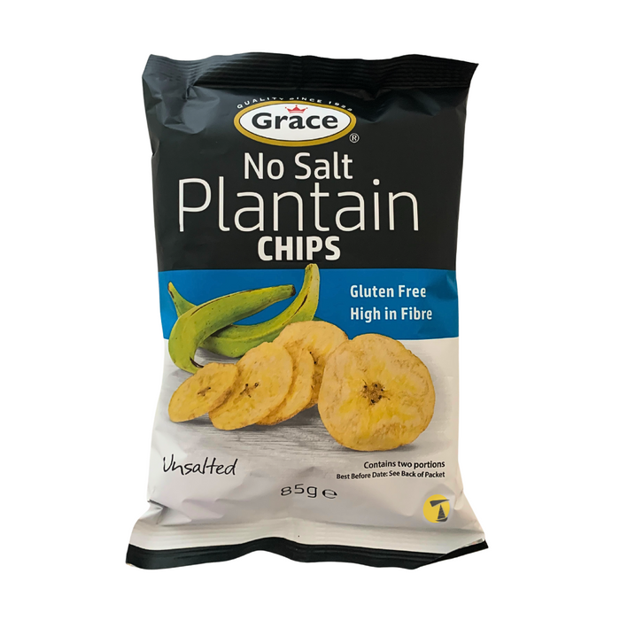 Grace NO SALT Plantain Chips - 85g