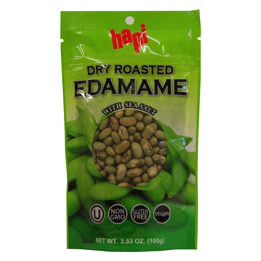 Hapi Dried Roasted Edamame with Salt 100g — Tradewinds Oriental Shop