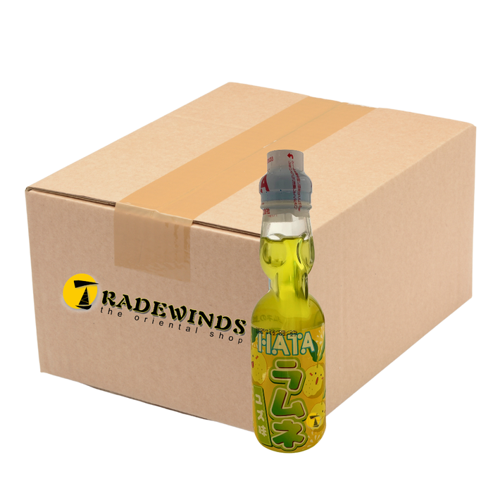 Hatakosen Yuzu Flavour Ramune - 18x200ml