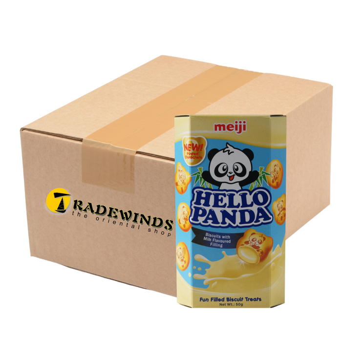 Hello Panda Milk Flavour Filling Biscuits - 10 x 50g