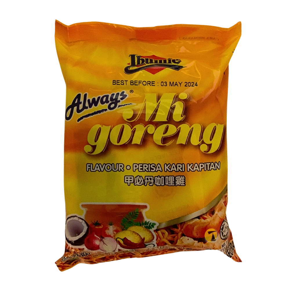 Ibumie Mi Goreng Curry Kapitan Instant Noodles 80g BB 12/09/2024