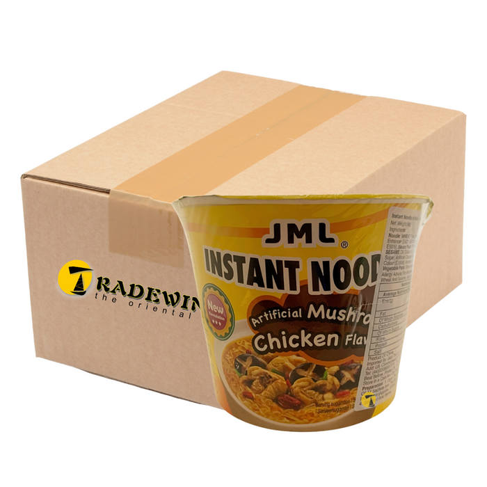 Jinmailang Big Bowl Noodles Chicken & Mushroom Flavour - 12x100g