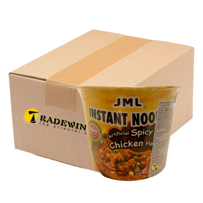 Jinmailang Big Bowl Noodles Spicy Chicken Flavour - 12x98g