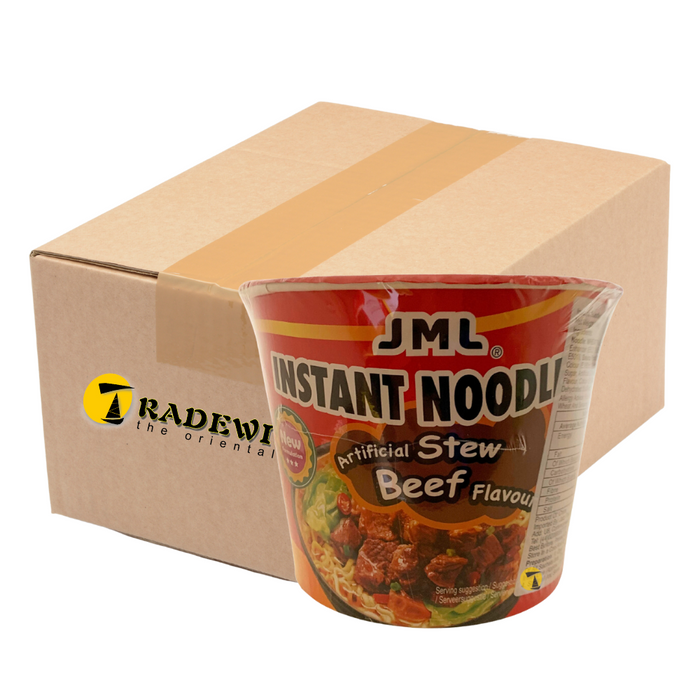 Jinmailang Big Bowl Noodles Stew Beef Flavour - 12x116g