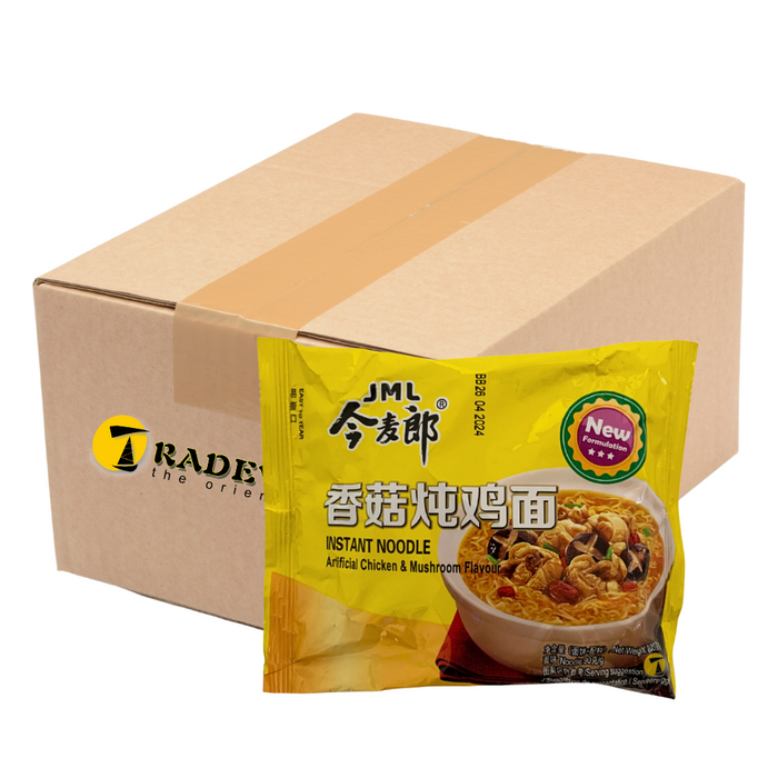 Jinmailang Chicken & Mushroom Flavour Instant Noodles - 24x103g