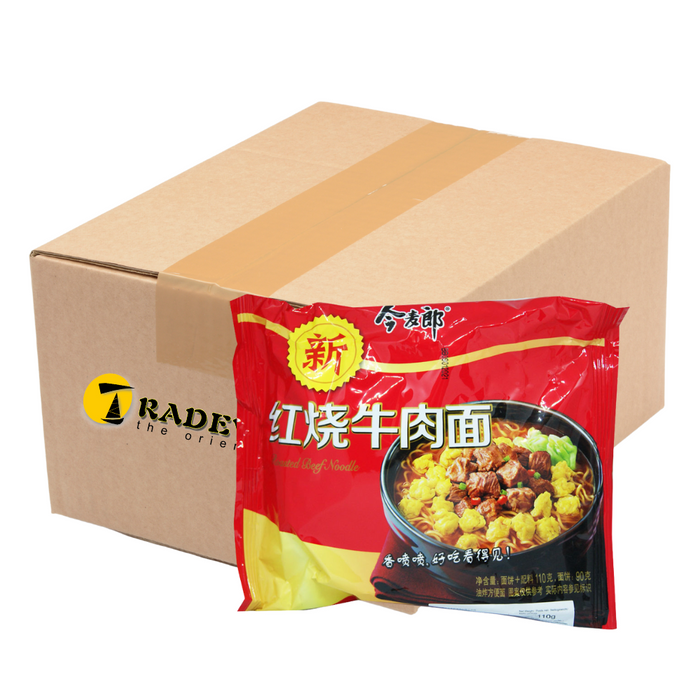 Jinmailang Stewed Beef Flavour Instant Noodle - 24 x 110g