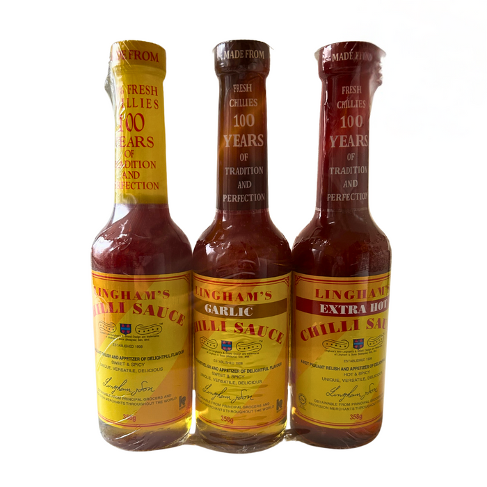 Lingham's Chilli Sauce Triple Variety Pack
