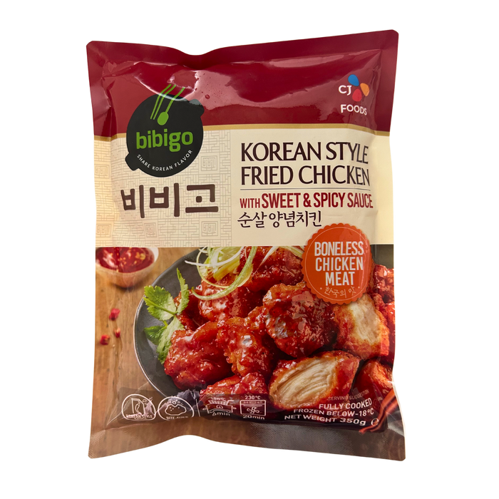 Bibigo Korean Style Fried Chicken with Sweet and Spicy Sauce - 350g [FROZEN]