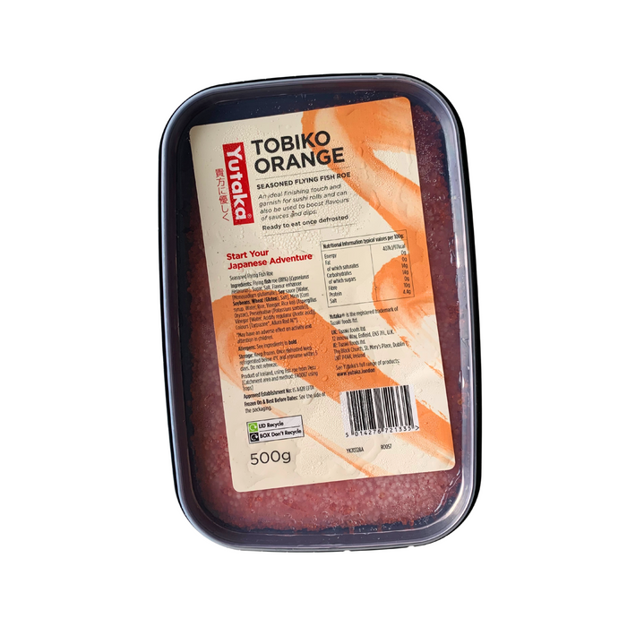 Tobiko Orange Seasoned Flying Fish Roe - 500g [FROZEN]