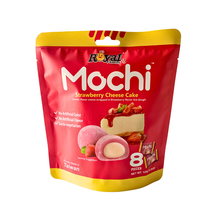 Royal Family Strawberry Cheese Cake Mochi (8 pcs) - 120g