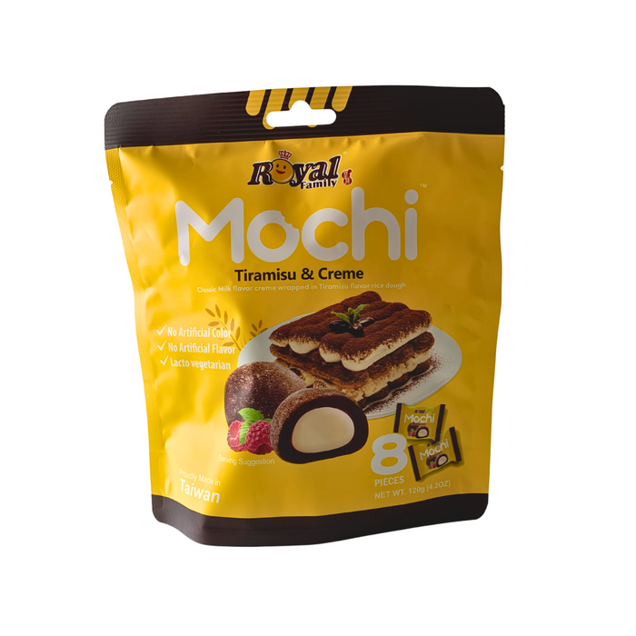 Royal Family Tiramisu & Creme Mochi (8 pcs) - 120g