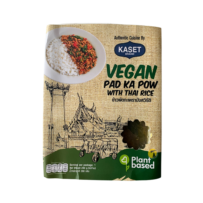 Kaset Vegan Pad Ka Pow Curry with Thai Rice - 280g