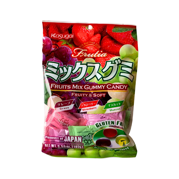 Kasugai Fruits Mix Gummy Candy - 102g