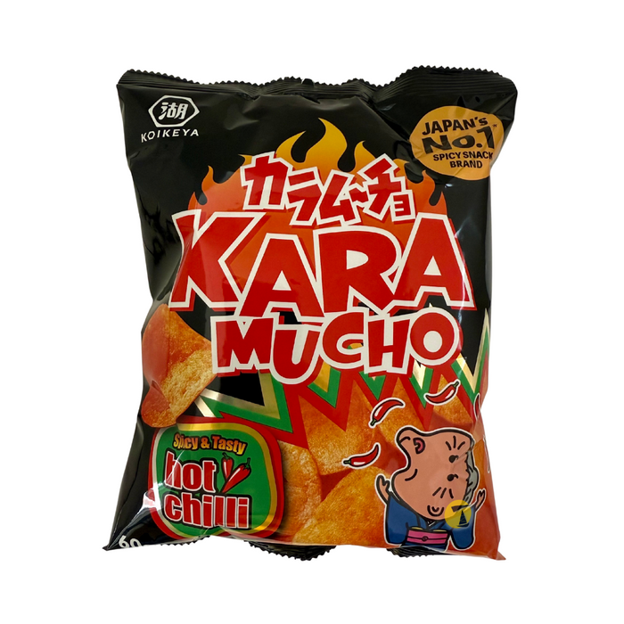 Koikeya KaraMucho Potato Snack Flat Cut - 60g - BB: 25/12/2025