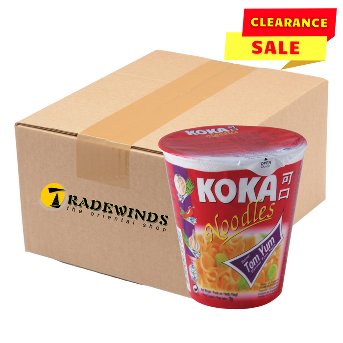 Koka Cup Noodles - Tom Yum Flavour - 12 Cups
