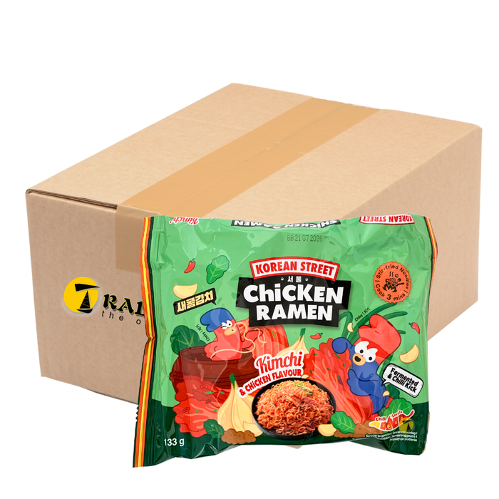 Korean Street Kimchi & Chicken Flavour Ramen - 24x133g