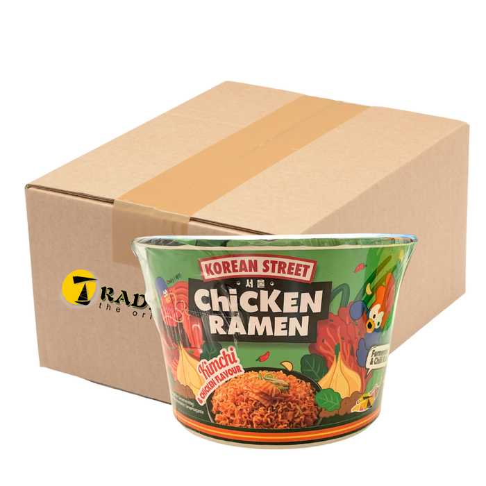 Korean Street Kimchi & Chicken Flavour Ramen Bowl - 12x107g