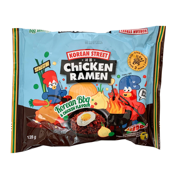 Korean Street Korean BBQ & Chicken Flavour Ramen - 128g