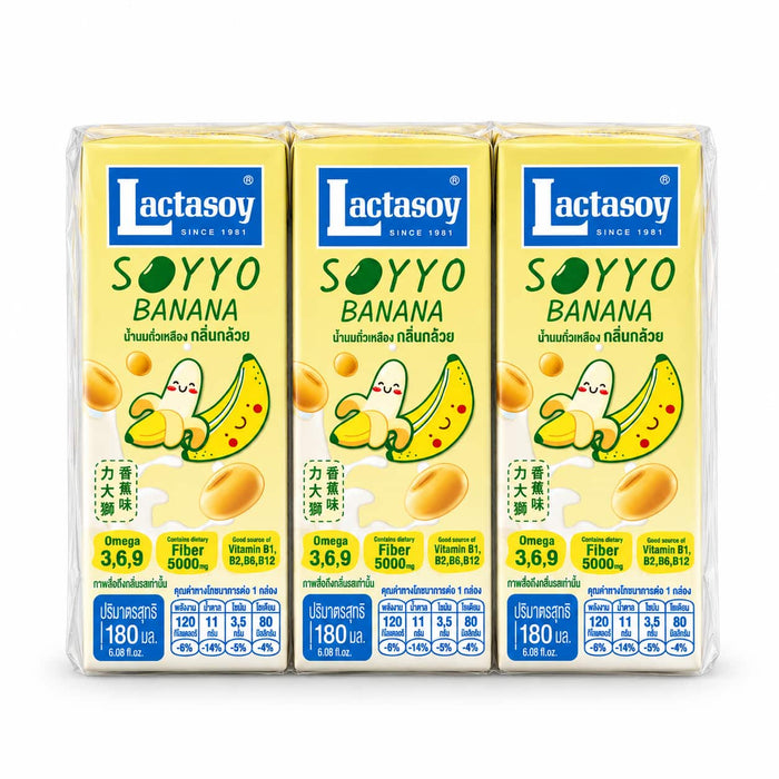 Lactasoy Soyyo Banana Drink - 6x180ml