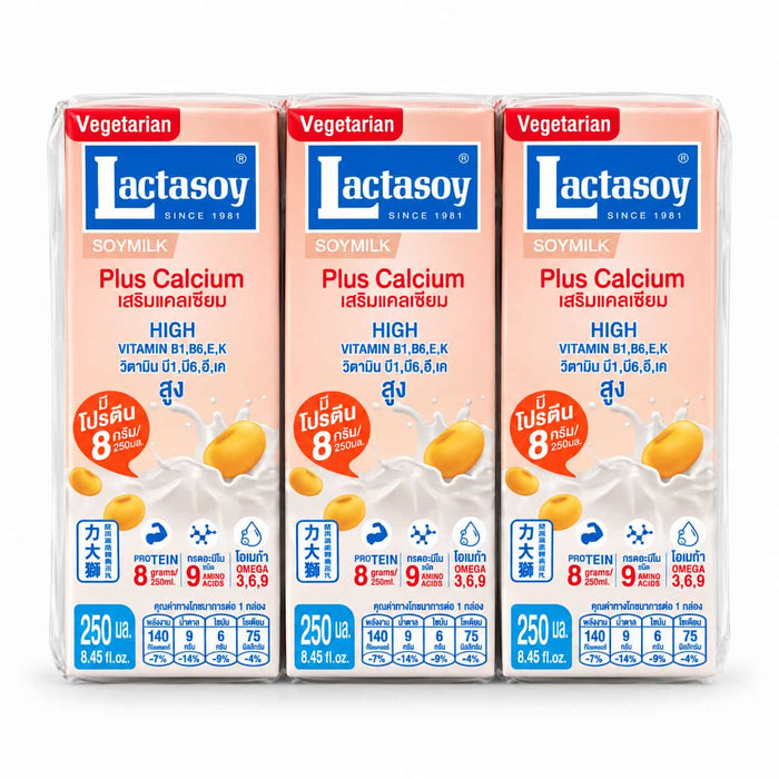 Lactasoy Plus Calcium Soya Milk - 6x250ml
